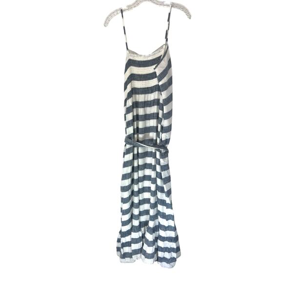 Roller Rabbit Dress Blue White Striped Nautical Sailor Relaxed Maxi Size XL - Picture 8 of 9